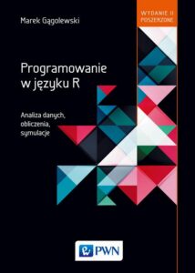 Okładka: Programowanie w języku R.. Analiza danych, obliczenia, symulacje