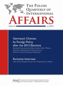 Okładka: The Polish Quarterly of International Affairs 2/2013