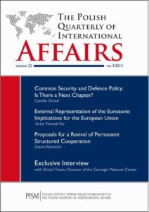 Okładka: The Polish Quarterly of International Affairs 3/2013