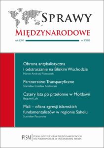Okładka: Sprawy Międzynarodowe 3/2013