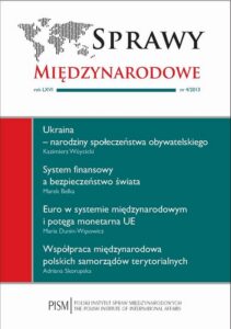 Okładka: Sprawy Międzynarodowe 4/2013