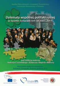 Okładka: Dylematy wspólnej polityki rolnej w świetle doświadczeń lat 2007-2013