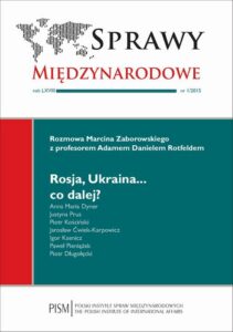 Okładka: Sprawy Międzynarodowe 1/2015