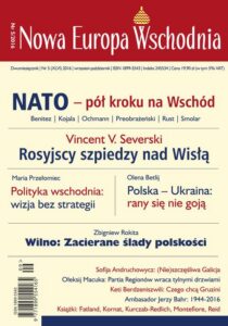 Okładka: Nowa Europa Wschodnia 5/2016