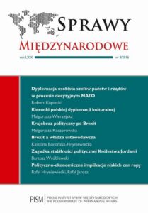 Okładka: Sprawy Międzynarodowe 3/2016