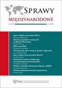Okładka: Sprawy Międzynarodowe 4/2016