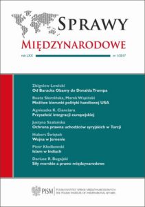 Okładka: Sprawy Międzynarodowe 1/2017