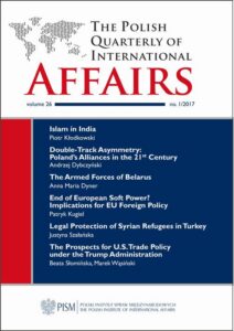 Okładka: The Polish Quarterly of International Affairs 1/2017