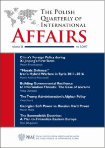 Okładka: The Polish Quarterly of International Affairs 3/2017