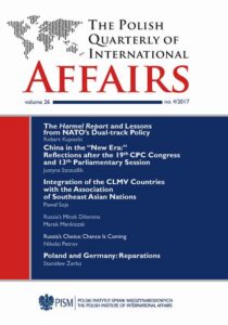 Okładka: The Polish Quarterly of International Affairs 4/2017
