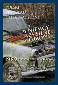 Okładka: Polski Przegląd Dyplomatyczny 3/2019