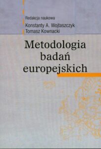 Okładka: Metodologia badań europejskich