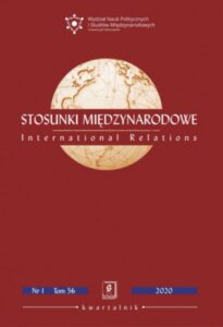 Okładka: Stosunki Międzynarodowe nr 1(56)/2020