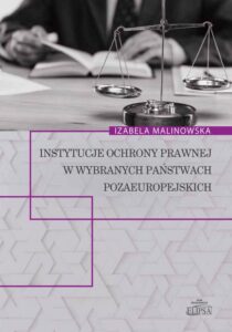 Okładka: Instytucje ochrony prawnej w wybranych państwach pozaeuropejskich
