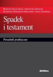 Okładka: Spadek i testament. Poradnik praktyczny