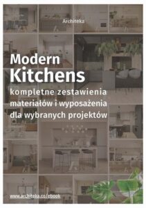 Okładka: Nowoczesna kuchnia - przydatne rozwiązania. Katalog z zestawieniami materiałów i wyposażenia.