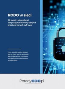Okładka: RODO w sieci 20 pytań i odpowiedzi dotyczących ochrony danych przetwarzanych cyfrowo