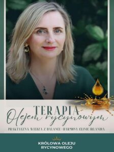 Okładka: Terapia olejem rycynowym. Praktyczna wiedza z Balance-Harmony Clinic Irlandia