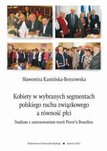 Okładka: Kobiety w wybranych segmentach polskiego ruchu związkowego a równość płci. Studium z zastosowaniem teorii Pierre'a Bourdieu