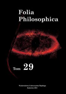 Okładka: Folia Philosophica. T. 29
