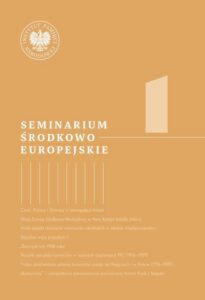 Okładka: Seminarium Środkowoeuropejskie, t. 1