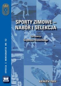 Okładka: Sporty zimowe – nabór i selekcja
