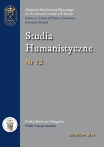 Okładka: Studia Humanistyczne 12-2012