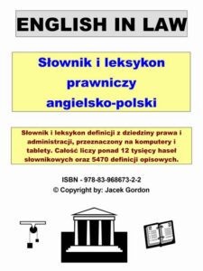 Okładka: English in Law
