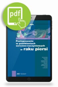 Okładka: Postępowanie w powikłaniach sercowo-naczyniowych w raku piersi