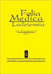 Okładka: Folia Medica Lodziensia t. 38 suplement 2/2011