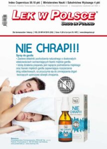 Okładka: Lek w Polsce 4/2019. czasopismo dla farmaceutów i lekarzy