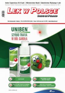 Okładka: Lek w Polsce 2/2019. czasopismo dla farmaceutów i lekarzy