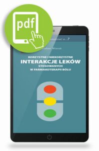 Okładka: Korzystne i niekorzystne interakcje leków stosowanych w farmakoterapii bólu