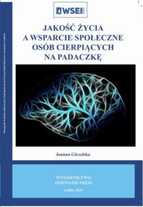 Okładka: Jakość życia a wsparcie społeczne osób cierpiących na padaczkę