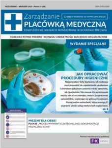 Okładka: Zarządzanie placówką medyczną + gratis plakat PROCES WYMIANY ELEKTRONICZNEJ DOKUMENTACJI MEDYCZNEJ - EDM