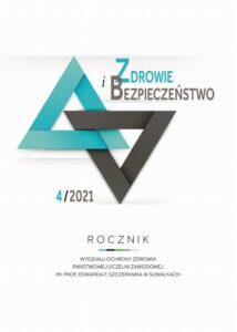 Okładka: Zdrowie i Bezpieczeństwo. Rocznik Wydziału Ochrony Zdrowia Państwowej Uczelni Zawodowej im. prof. Edwarda F. Szczepanika w Suwałkach 4/2021