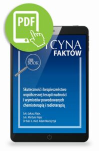 Okładka: Skuteczność i bezpieczeństwo współczesnej terapii nudności i wymiotów powodowanych chemioterapią i radioterapią [Medycyna Faktów 1/2021]