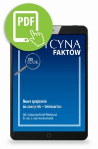 Okładka: Nowe spojrzenie na znany lek – telmisartan [Medycyna Faktów 1/2023]