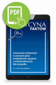 Okładka: Zastosowanie winpocetyny w zawrotach głowy nieukładowych u pacjenta z wielochorobowością. Opis przypadku [Medycyna Faktów 2/2023]