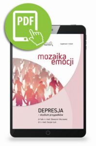 Okładka: Mozaika emocji. Depresja studium przypadków