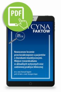 Okładka: Nowoczesne leczenie przeciwzakrzepowe u pacjentów z chorobami miażdżycowymi. Miejsce rywaroksabanu w aktualnych wytycznych oraz codziennej praktyce klinicznej [Medycyna Faktów 1/2024]