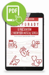 Okładka: Teleporady u pacjentów z niewydolnością serca. Poradnik dla pacjentów.