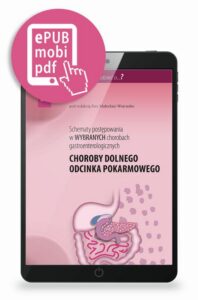 Okładka: Schematy postępowania w wybranych chorobach gastroenterologicznych. Choroby dolnego odcinka pokarmowego