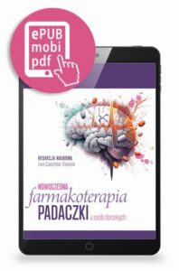 Okładka: Nowoczesna farmakoterapia padaczki u osób dorosłych pod redakcją Ewy Czapińskiej-Ciepieli