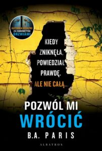 Okładka: Pozwól mi wrócić