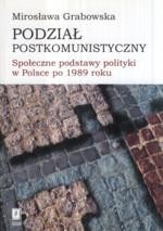 Okładka: Podział postkomunistyczny. Społeczne podstawy polityki w Polsce po 1989 roku