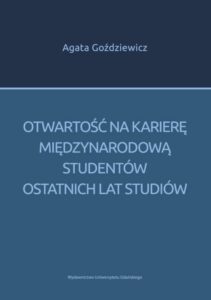 Okładka: Otwartość na karierę międzynarodową studentów ostatnich lat studiów