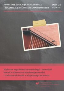 Okładka: Problemy Edukacji, Rehabilitacji i Socjalizacji Osób Niepełnosprawnych. T. 23, nr 2/2016