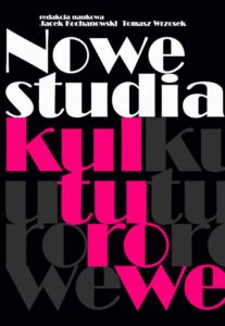 Okładka: Nowe studia kulturowe