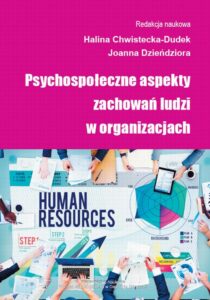 Okładka: Psychospołeczne aspekty zachowań ludzi w organizacjach